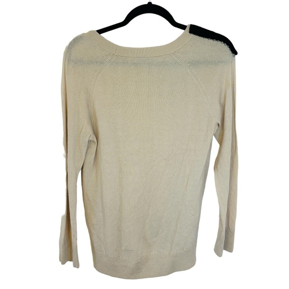 Kate Spade Revolve Wool Slouchy Raglan Sweater Deco Beige SZ XS - Picture 11 of 11
